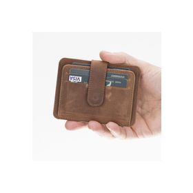 Bouletta BLW019 G2 Antik Kahve Slim Çok Bölmeli Unisex Deri Kartlık