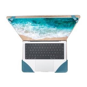 Bouletta BRN4EF Mavl Siyah Chester Deri 13-14 inç Macbook Kılıfı