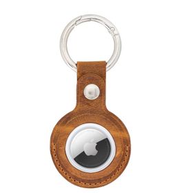 Bouletta CZ7 Arta Apple Airtag Uyumlu Mor Deri Anahtarlık