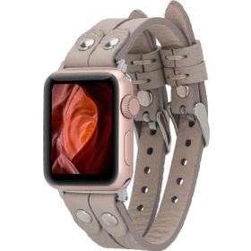 Bouletta Ely Double Tour ST ERC3 Apple Watch Uyumlu Deri Kordon
