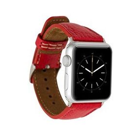 Bouletta ERC2 42-44-45 mm Kırmızı Apple Watch Uyumlu Deri Kordon