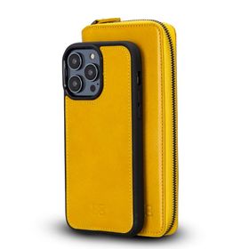 Bouletta F10 Apple iPhone 14 Pro Uyumlu Deri Zip Kılıf
