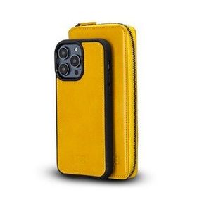 Bouletta F10 Apple iPhone 14 Pro Uyumlu Deri Zip Kılıf