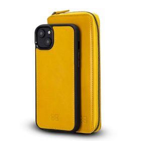 Bouletta F10 Apple iPhone 14 Uyumlu Deri Zip Kılıf