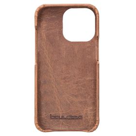 Bouletta F360 G2 Kahve Apple iPhone 13 Pro Uyumlu Deri Arka Kapak