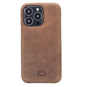 Bouletta F360 G2 Kahve Apple iPhone 13 Pro Uyumlu Deri Arka Kapak
