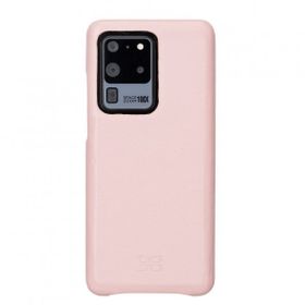 Bouletta F360 NU2 Pembe Samsung Galaxy S20 Ultra Uyumlu Deri Arka Kapak