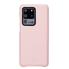 Bouletta F360 NU2 Pembe Samsung Galaxy S20 Ultra Uyumlu Deri Arka Kapak