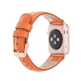 Bouletta F5 42-44-45 mm Taba Apple Watch Uyumlu Deri Kordon