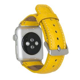 Bouletta Fl12 Sarı Apple Watch Deri Kordon