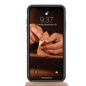 Bouletta FLCC RST2EF Siyah Apple iPhone X-XS Uyumlu Deri Kapaklı Kılıf