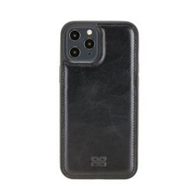 Bouletta Fxc RST1 iPhone 12 Pro Max Siyah Deri Telefon Kılıfı