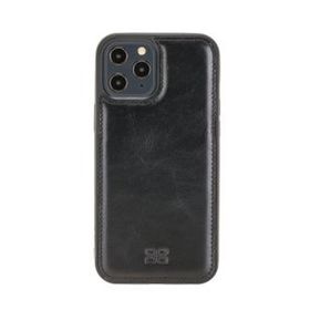 Bouletta Fxc RST1 iPhone 12 Pro Max Siyah Deri Telefon Kılıfı