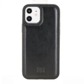 Bouletta FXC RST1 iPhone 12 Siyah Deri Telefon Kılıfı