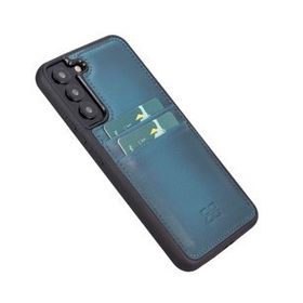 Bouletta FXCP BRN4 Samsung Galaxy S22 Plus Deri Mavi Cep Telefonu Arka Kapak