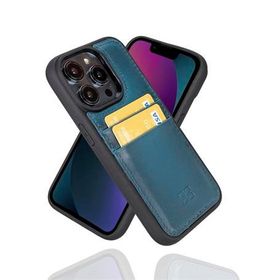 Bouletta FXCP BRN4EF Apple iPhone 14 Pro Deri Mavi Cep Telefonu Arka Kapak