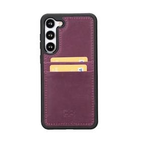 Bouletta FXCP CZ7 Samsung Galaxy S23 Deri Mor Cep Telefonu Arka Kapak