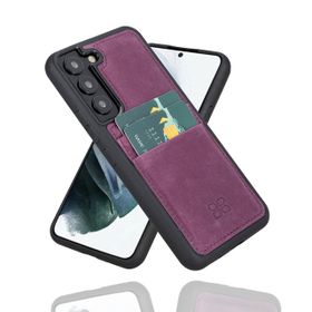 Bouletta FXCP CZ7 Samsung Galaxy S23 Deri Mor Cep Telefonu Arka Kapak