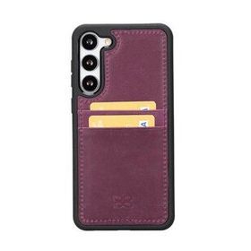Bouletta FXCP CZ7 Samsung Galaxy S23 Deri Mor Cep Telefonu Arka Kapak