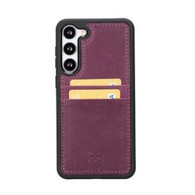 Bouletta FXCP CZ7 Samsung Galaxy S23 Deri Mor Cep Telefonu Arka Kapak