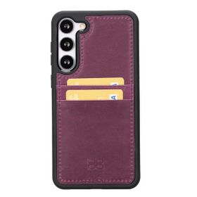Bouletta FXCP CZ7 Samsung Galaxy S23 Deri Mor Cep Telefonu Arka Kapak