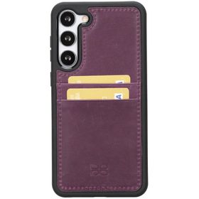 Bouletta FXCP CZ7 Samsung Galaxy S23 Deri Mor Cep Telefonu Arka Kapak
