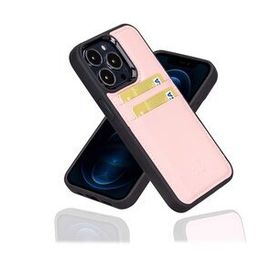 Bouletta FXCP NU2 Apple iPhone 13 Pro Max Deri Pembe Cep Telefonu Arka Kapak