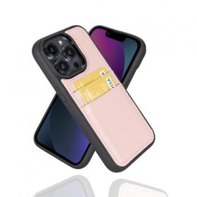 Bouletta FXCP NU2 Apple iPhone 14 Pro Deri Pembe Cep Telefonu Arka Kapak