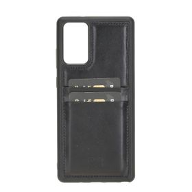 Bouletta FXCP RST1 Samsung Galaxy Note 20 Uyumlu Deri Siyah Cep Telefonu Arka Kapak