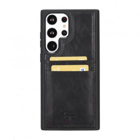 Bouletta FXCP RST1 Samsung Galaxy S23 Plus Deri Siyah Cep Telefonu Arka Kapak
