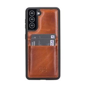 Bouletta FXCP RST2EF Samsung Galaxy S21 Uyumlu Deri Arka Kapak