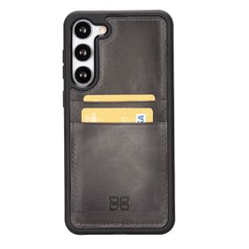 Bouletta FXCP TN18 Samsung Galaxy S23 Plus Deri Gri Cep Telefonu Arka Kapak