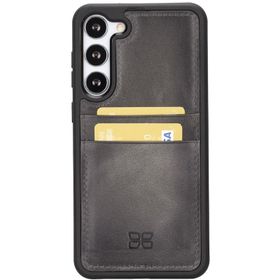Bouletta FXCP TN18 Samsung Galaxy S23 Plus Deri Gri Cep Telefonu Arka Kapak