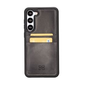 Bouletta FXCP TN18 Samsung Galaxy S23 Plus Deri Gri Cep Telefonu Arka Kapak