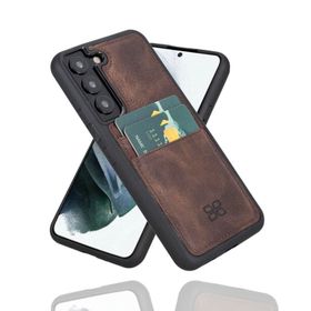 Bouletta FXCP TN3 Samsung Galaxy S22 Deri Kahve Cep Telefonu Arka Kapak