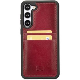 Bouletta FXCP V4EF Samsung Galaxy S23 Plus Deri Kırmızı Cep Telefonu Arka Kapak