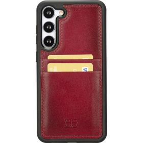 Bouletta FXCP V4EF Samsung Galaxy S23 Plus Deri Kırmızı Cep Telefonu Arka Kapak