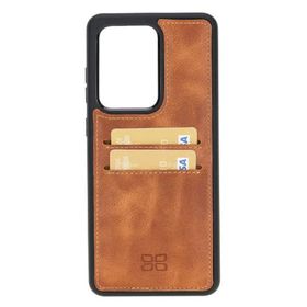 Bouletta FXCPTN11 Samsung Galaxy S20 Ultra Uyumlu Deri Taba Cep Telefonu Arka Kapak