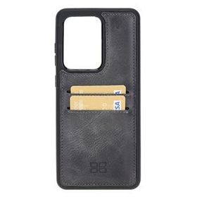 Bouletta FXCPTN18 Samsung Galaxy S20 Ultra Uyumlu Deri Gri Cep Telefonu Arka Kapak