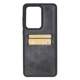 Bouletta FXCPTN18 Samsung Galaxy S20 Ultra Uyumlu Deri Gri Cep Telefonu Arka Kapak