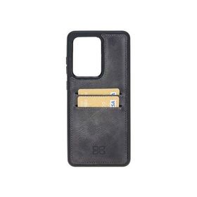 Bouletta FXCPTN18 Samsung Galaxy S20 Ultra Uyumlu Deri Gri Cep Telefonu Arka Kapak