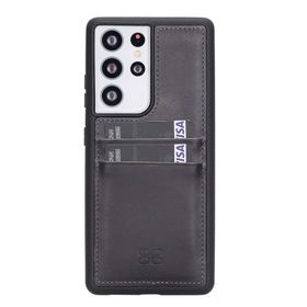 Bouletta FXCPTN18 Samsung Galaxy S21 Ultra Uyumlu Deri Cep Telefonu Arka Kapak