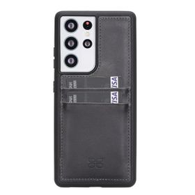 Bouletta FXCPTN18 Samsung Galaxy S21 Ultra Uyumlu Deri Cep Telefonu Arka Kapak