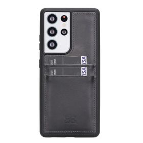 Bouletta FXCPTN18 Samsung Galaxy S21 Ultra Uyumlu Deri Cep Telefonu Arka Kapak