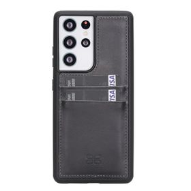Bouletta FXCPTN18 Samsung Galaxy S21 Ultra Uyumlu Deri Cep Telefonu Arka Kapak
