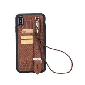 Bouletta FXH SND15 Apple İphone XS Max Uyumlu Deri Kartlıklı Arka Kapak