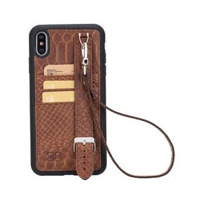 Bouletta FXH SND15 Apple İphone XS Max Uyumlu Deri Kartlıklı Arka Kapak