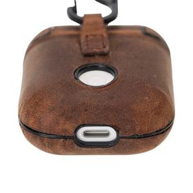 Bouletta G2 Kahve Jupp Apple AirPods 2.Nesil Uyumlu Deri Kılıf