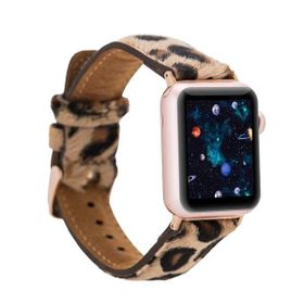 Bouletta LEO1N 42-44-45 mm Apple Watch Uyumlu Deri Kordon