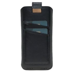 Bouletta MCCC RST1 Siyah Samsung Galaxy S20 Plus Uyumlu Deri Kartlıklı Kese Kılıf